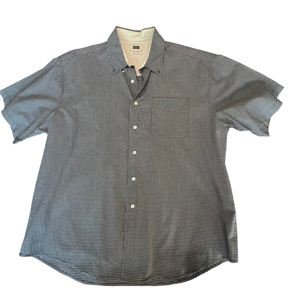 Description: Haggar Mens Short Sleeved Button Down Shirt Size XL